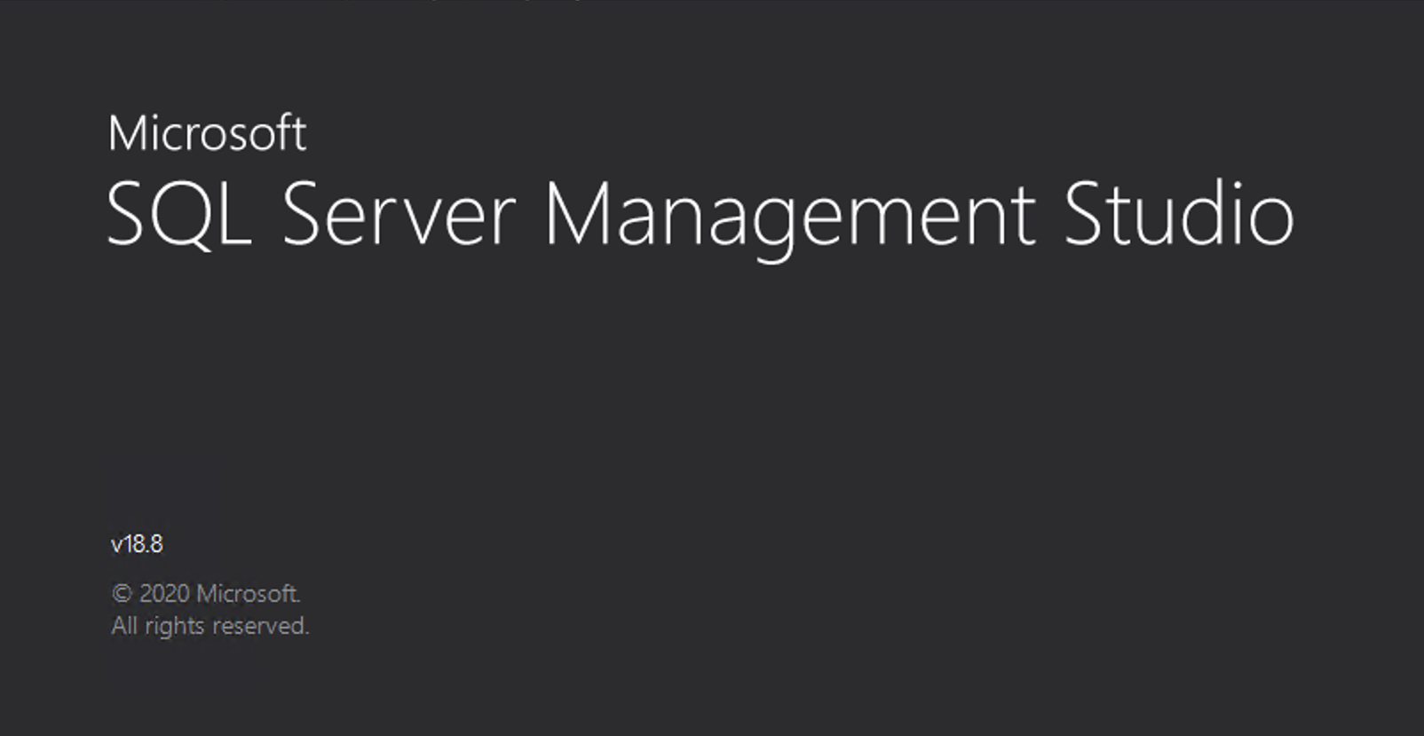 SQL Server Management Studio