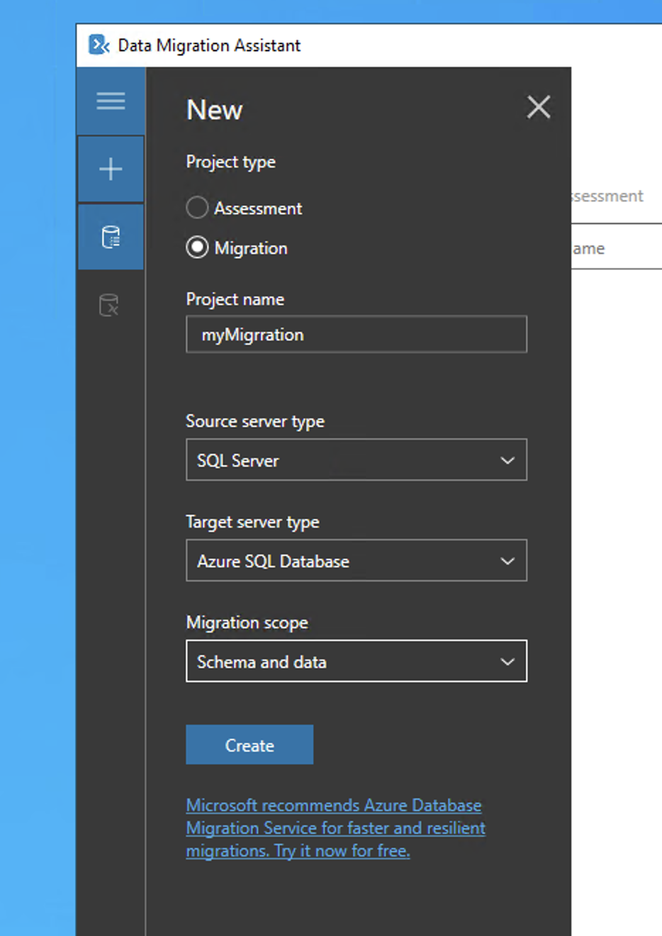 Data Migration Assistant